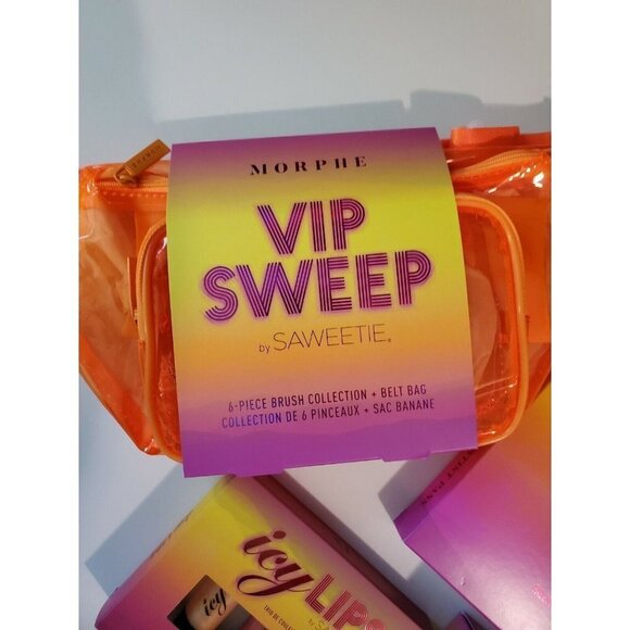 Morphe X Saweetie Collection Eyeshadow Brushes Lips Setting Mist Makeup Set New - Picture 5 of 12